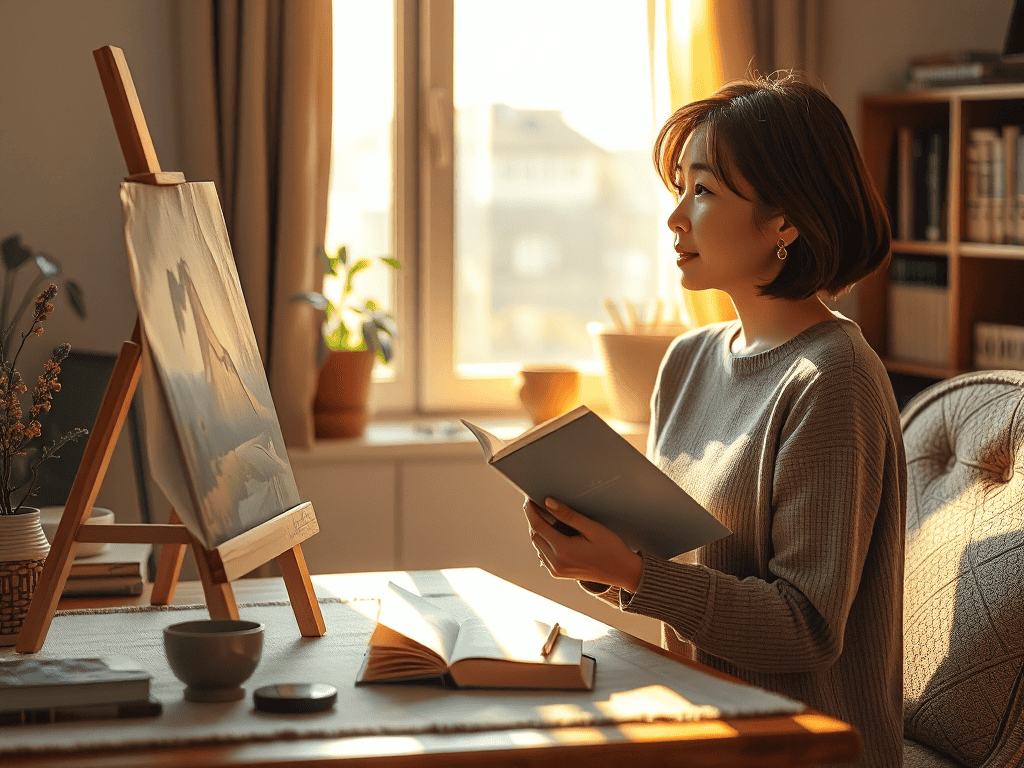 예술가로 다시 태어난 주부, 그녀의 비행을 읽다